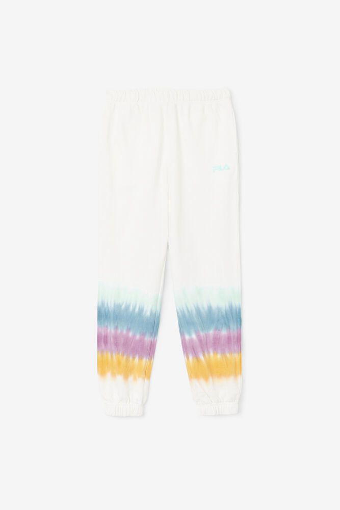 Fila Bukse Dame Hvite Raleigh Tie Dye Jogger 614387-FAG